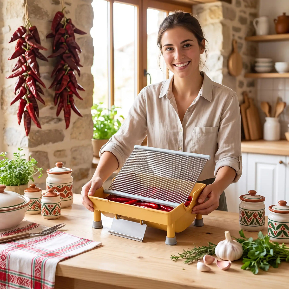 hachoir alimentaire manuel. image générer par IA