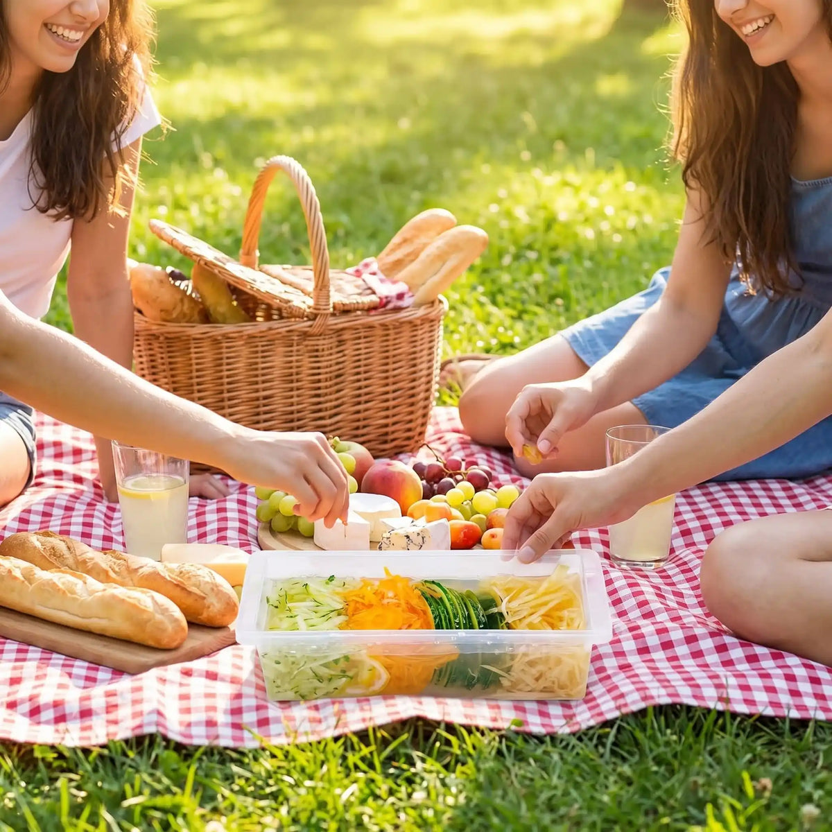  trancheuse de légumes et de fruits avec la boite de l'appareil pour le pique nique 