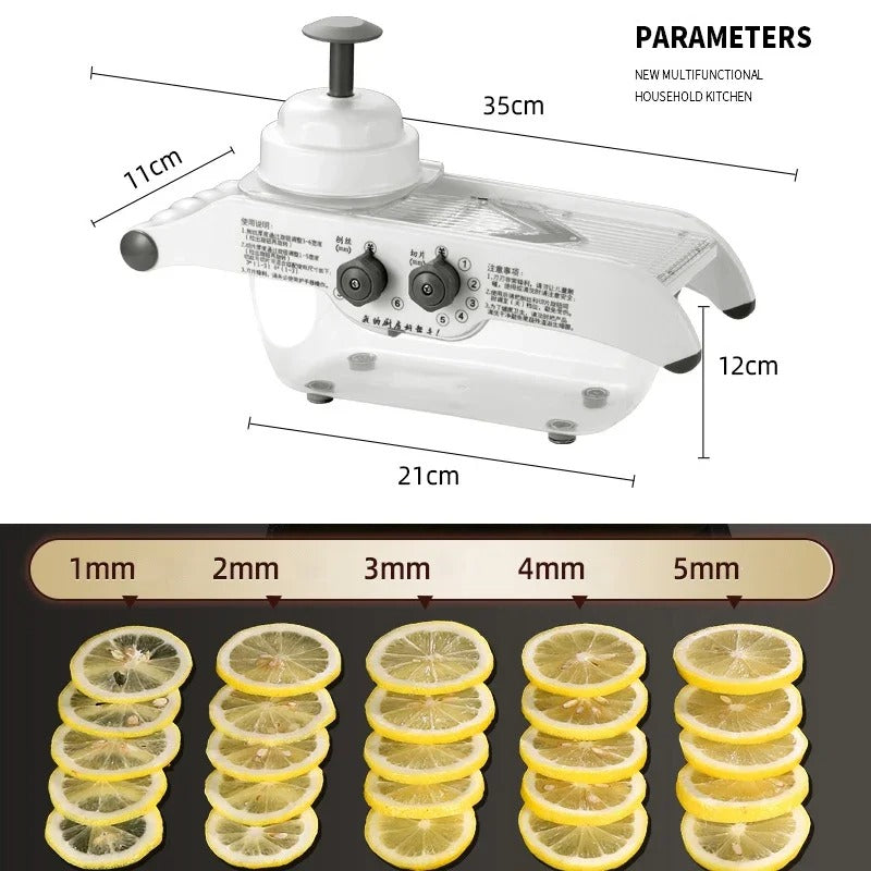 Outil de cuisine multifonctionnel les dimensions de coupe