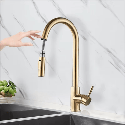 Robinet Cuisine Intelligent - AquaTouch™ - Or - JOELLE ENFIN LIBRE.