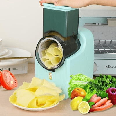 coupe légumes SmartTranche™ - Vert  avec des légumes -