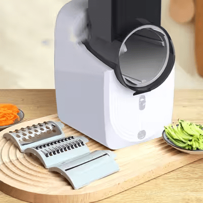  coupe légumes SmartTranche™ - Blanc  avec toutes ses lames 