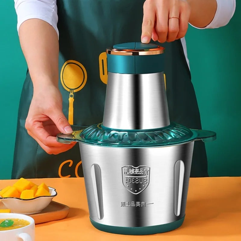  hachoir à viande électrique 2L en acier inox appareil dans son intégralité