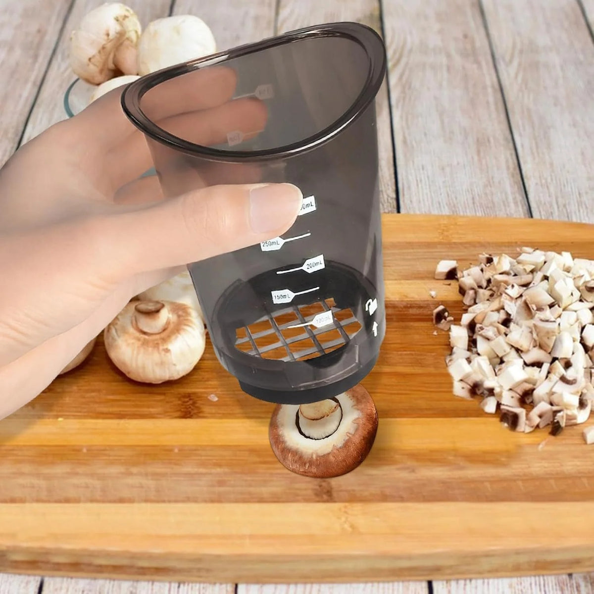  coupe-légumes multifonctionnel en acier façon de coupe des champignons 