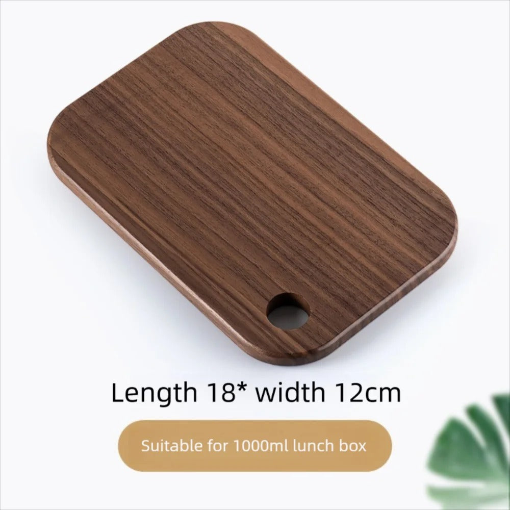 planche à découper en bois noyer camping. dimension de 18 cms 