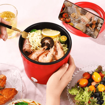 Wok Électrique - CookWok™ - Rouge - JOELLE ENFIN LIBRE.