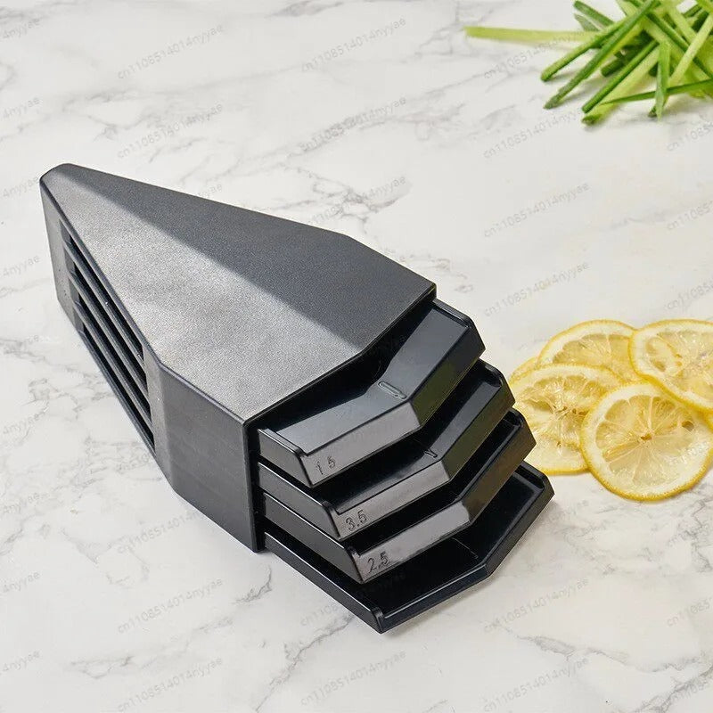 Mandoline à légumes 5-en-1 V etui pour rnger les lames de la mandoline 