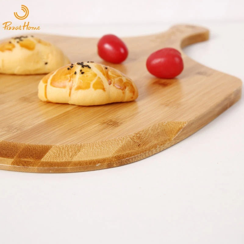 Planche à découper en bambou pour Pizza  la coupe de la planche 