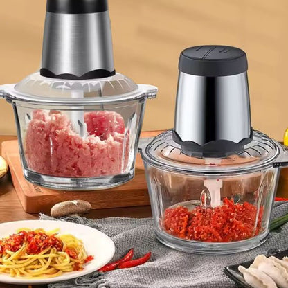 Hachoir electrique deux apparel un pour le piment laitre pour la viande 