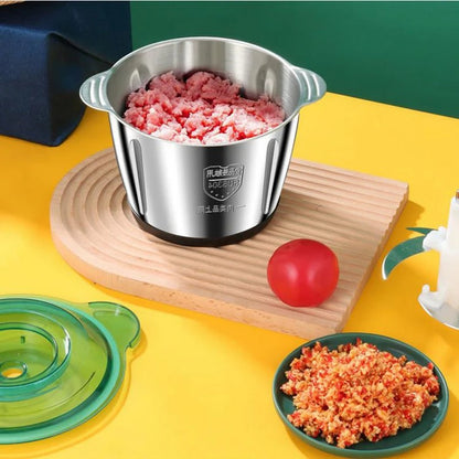  hachoir à viande électrique 2L en acier inox capacité du bol