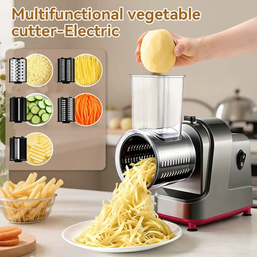 mandoline électrique 5-en-1 automatique coupe légumes électrique 