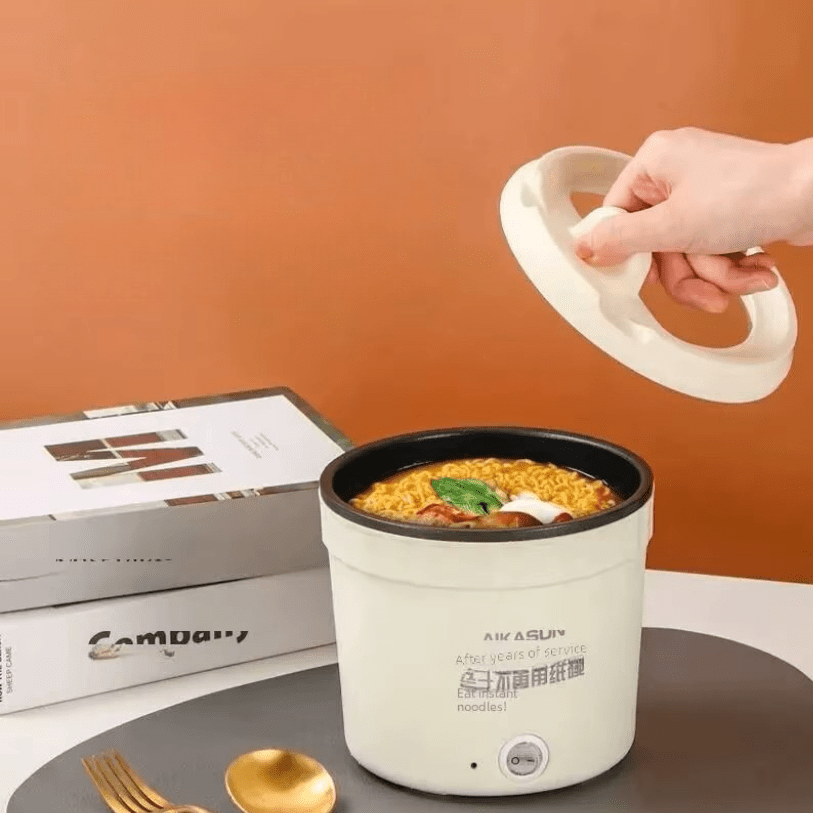 Wok Électrique - CookWok™ - Blanc - JOELLE ENFIN LIBRE.