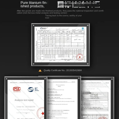 planche à découper en alliage pur 
épais  quatre certificats de garantie de qualité 