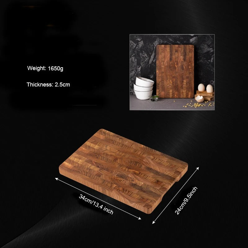  planches à découper en bois de teck  avec ses dimensions 