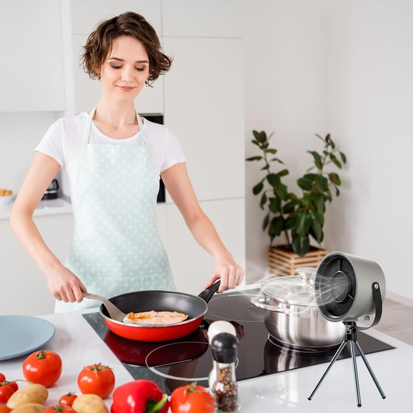 Hotte Aspirante Portable - CookVent™ - Gris - JOELLE ENFIN LIBRE.
