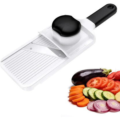 Mandoline coupe-légumes réglable 1-4 mm l'appareil simple avec sur le coté quelques légumes 
