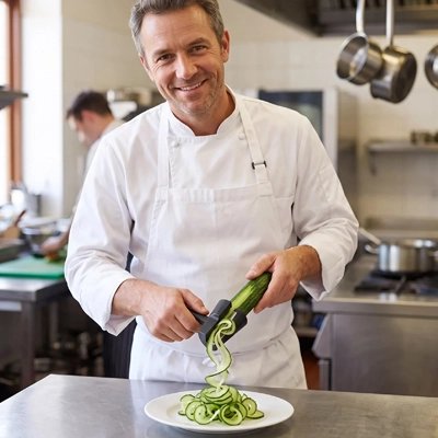 Coupe legume manuel  pour le plaisir de ses clients 