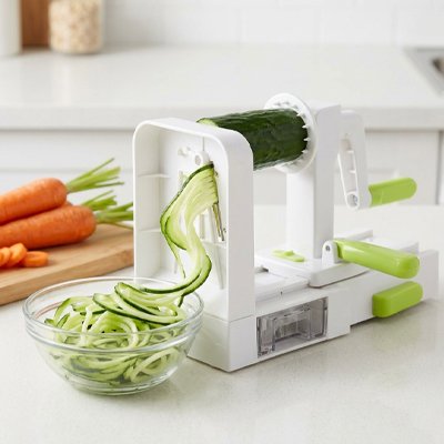 Coupe légumes  ayant fait une découpe en spirale 
