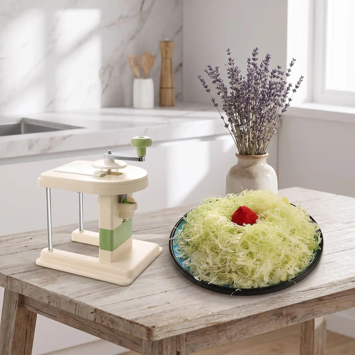Râpe à Manivelle Portable Choux et Laitue | Professionnelle
