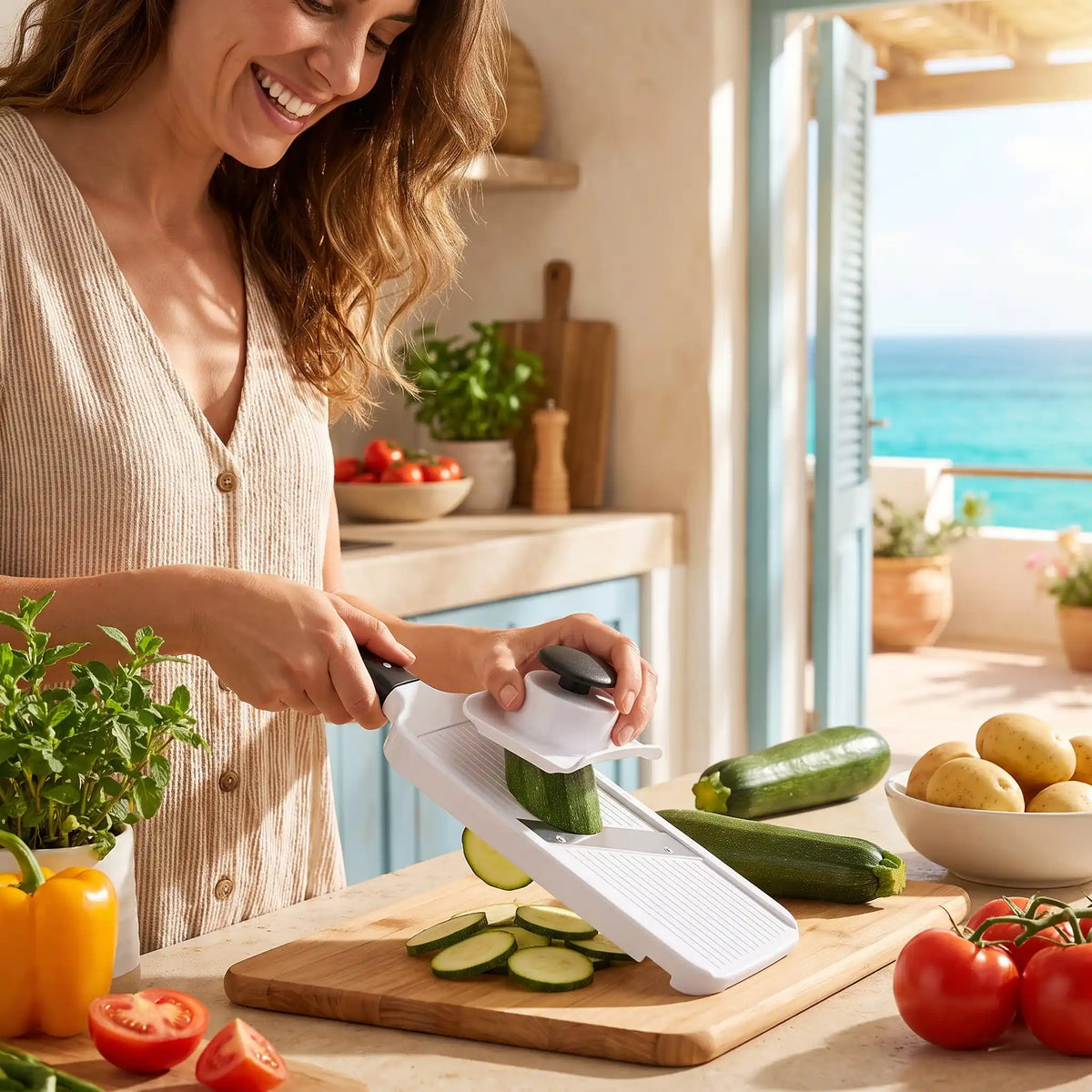 Mandoline coupe-légumes réglable 1-4 mm | Pro Chef