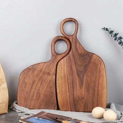 Planche à découper en bois d'acacia et de noyer naturel | Durable