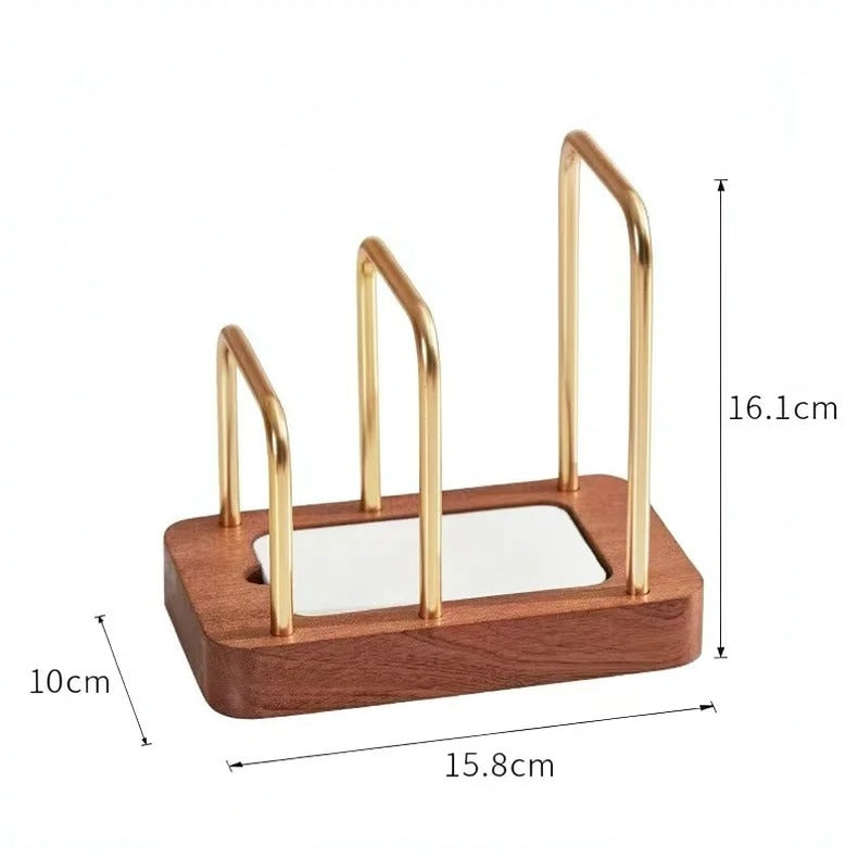 Planche à découper en bois d'acacia et de noyer naturel | Durable
