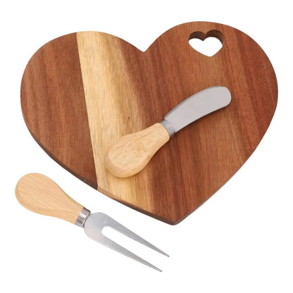 Ensemble de planches à fromage | Cœur Bois Noble