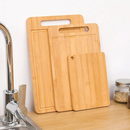 Planche à découper bois  avec ses rainures 